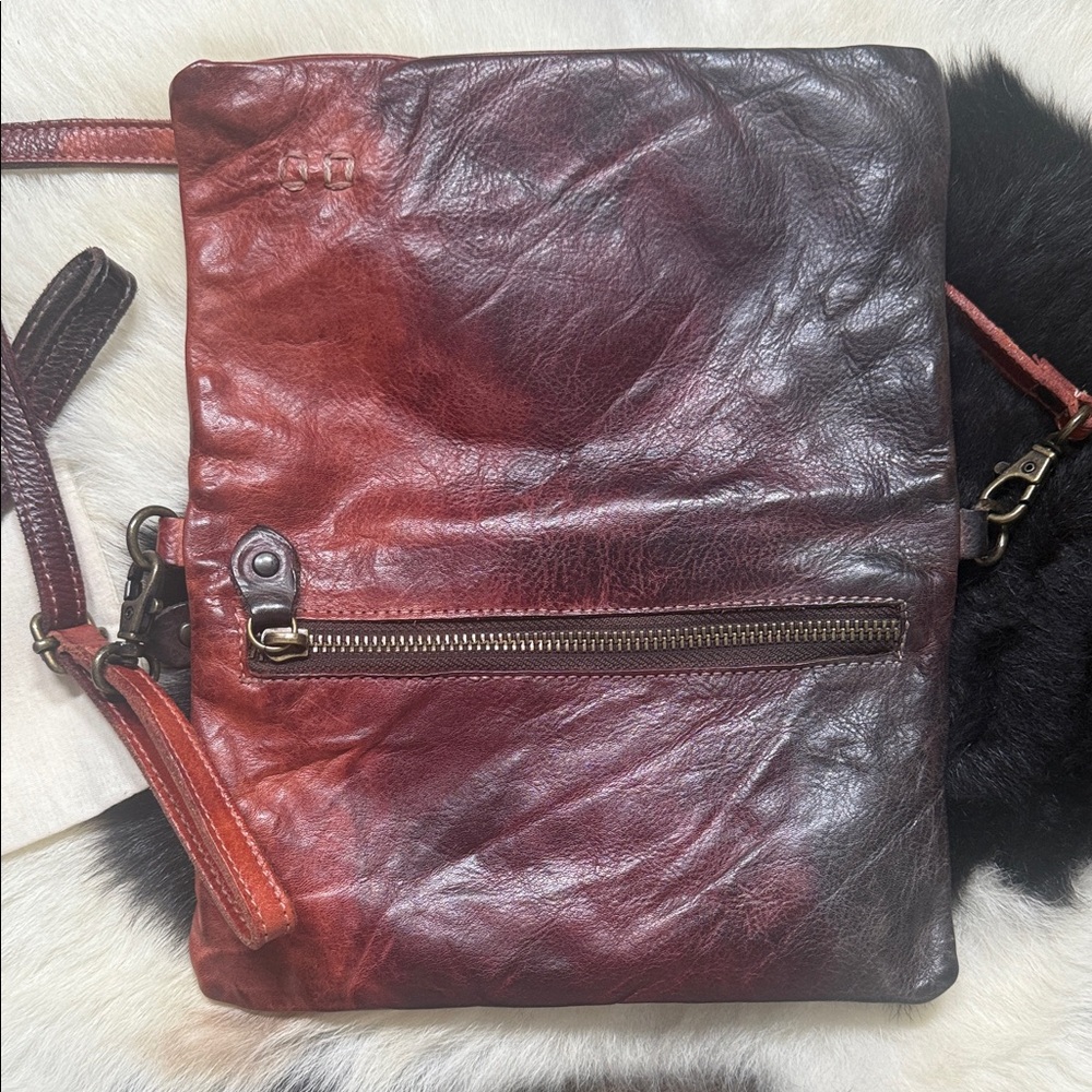 Bed|Stü Leather Cadence Wallet Wristlet Crossbody Bag Tie Dye - Picture 4 of 9